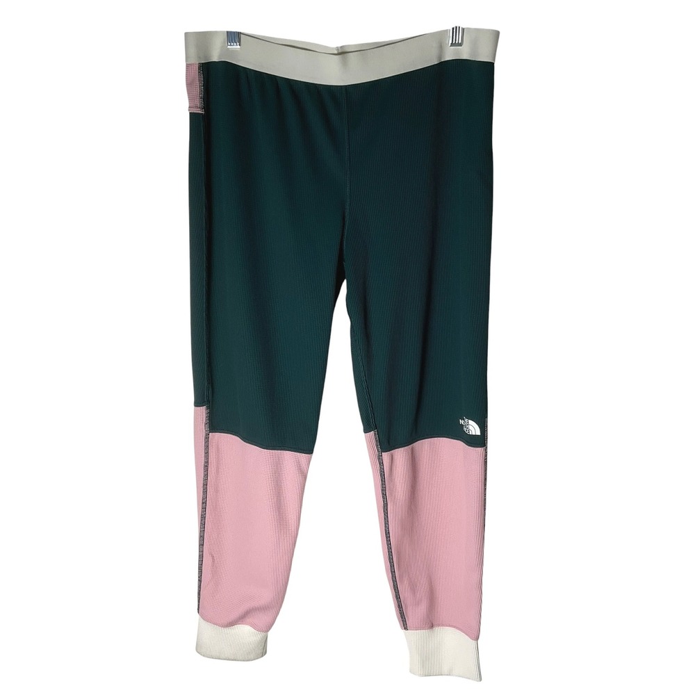 The North Face Womens Leggings Waffle-Knit Base Layer Thermal Size Large